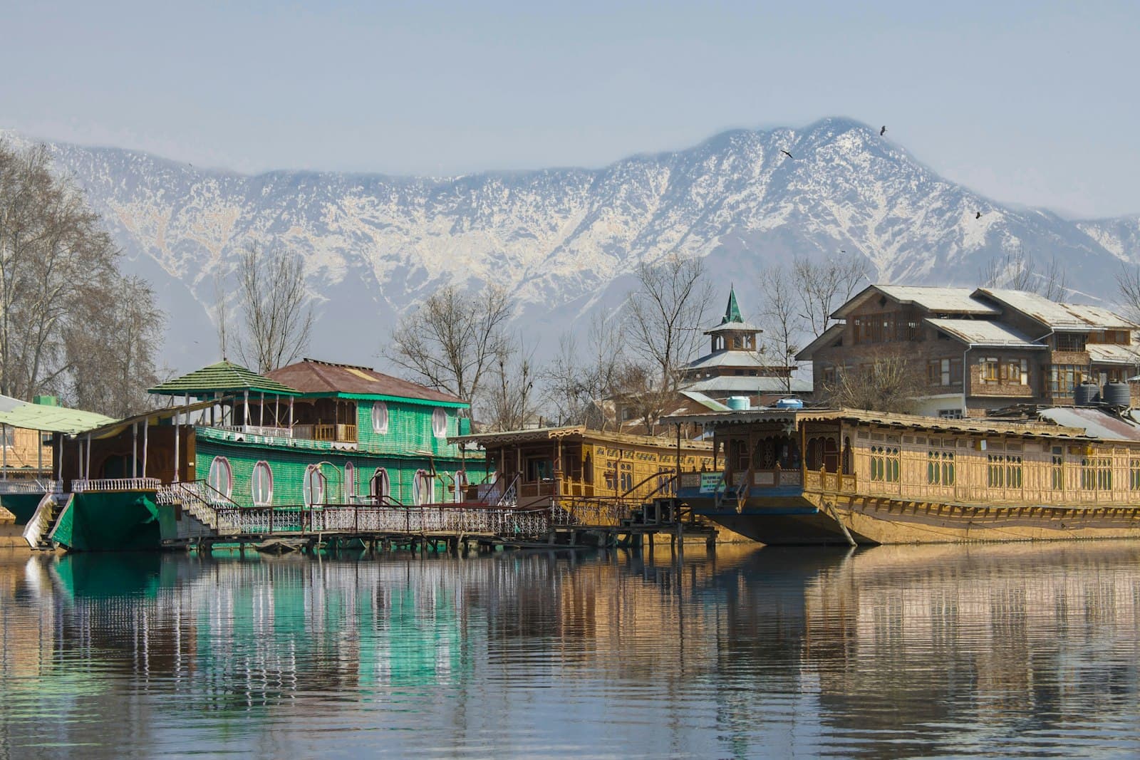 Shikara boats on Dal Lake, Srinagar